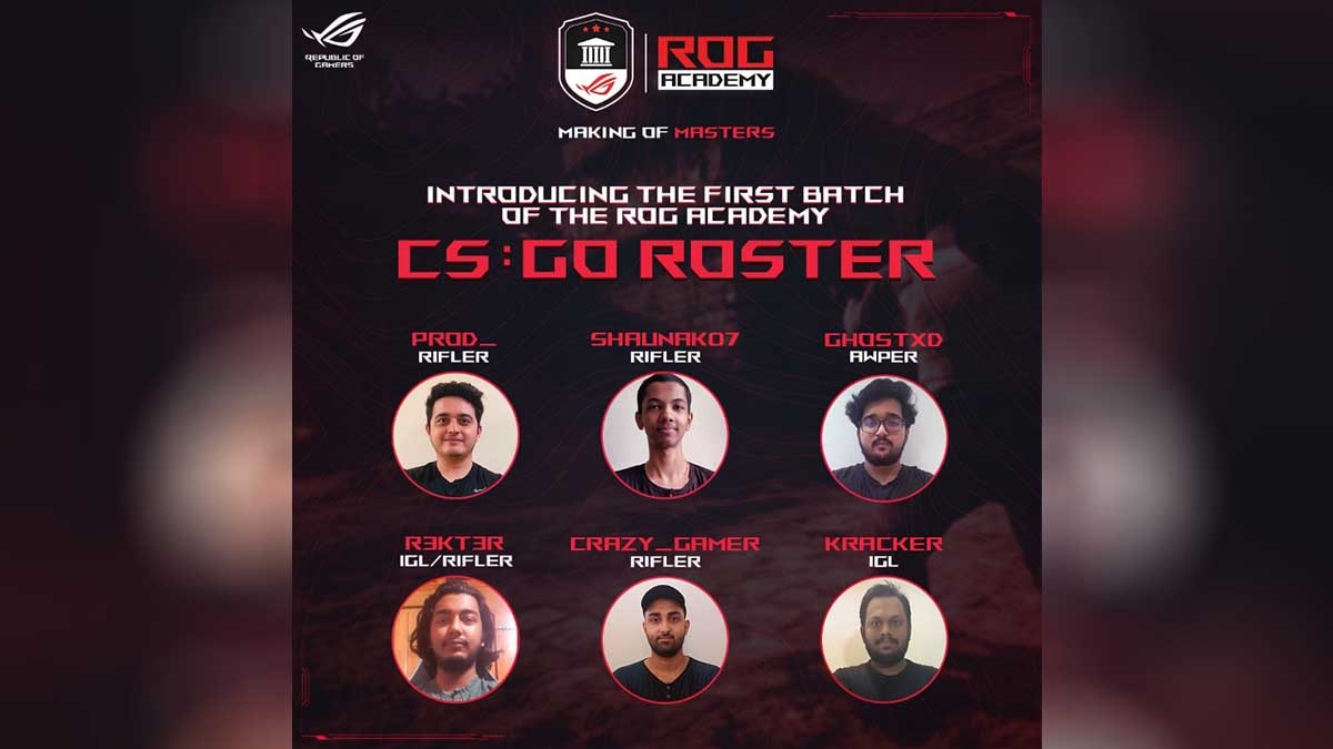 Asus ROG Academy First batch six finalists Asus ROG Academy First batch six finalists
