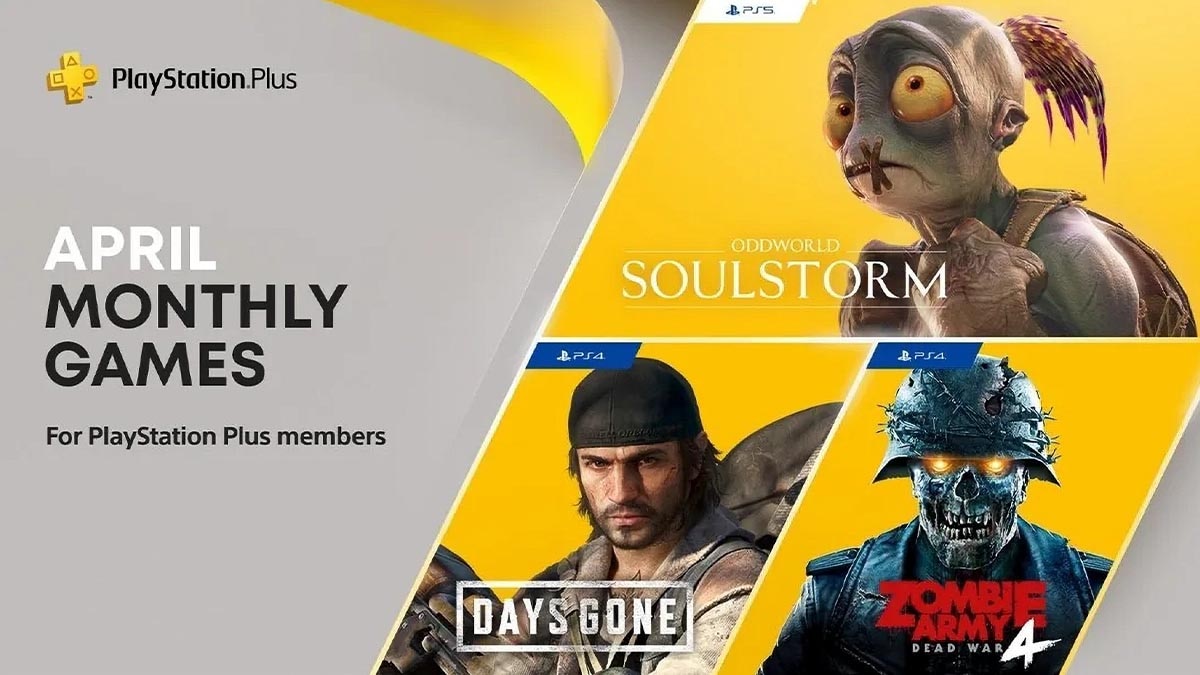 Sony PlayStation Plus April 2021 Oddworld Soulstorm, Days Gone Sony PlayStation Plus April 2021 Oddworld Soulstorm, Days Gone
