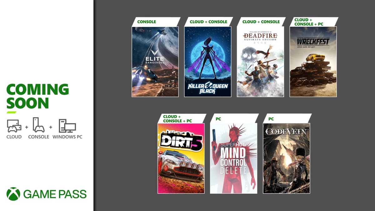 Xbox Game Pass New games Feb 2021 Dirt 5, Superhot Mind Control Delete Xbox Game Pass New games Feb 2021 Dirt 5, Superhot Mind Control Delete